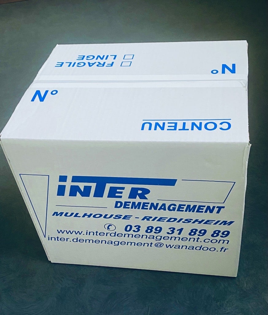 Cartons de déménagement standards – Inter Déménagement Mulhouse Riedisheim Cartons de déménagement solides et standards en vente chez Inter Déménagement à Mulhouse Riedisheim
