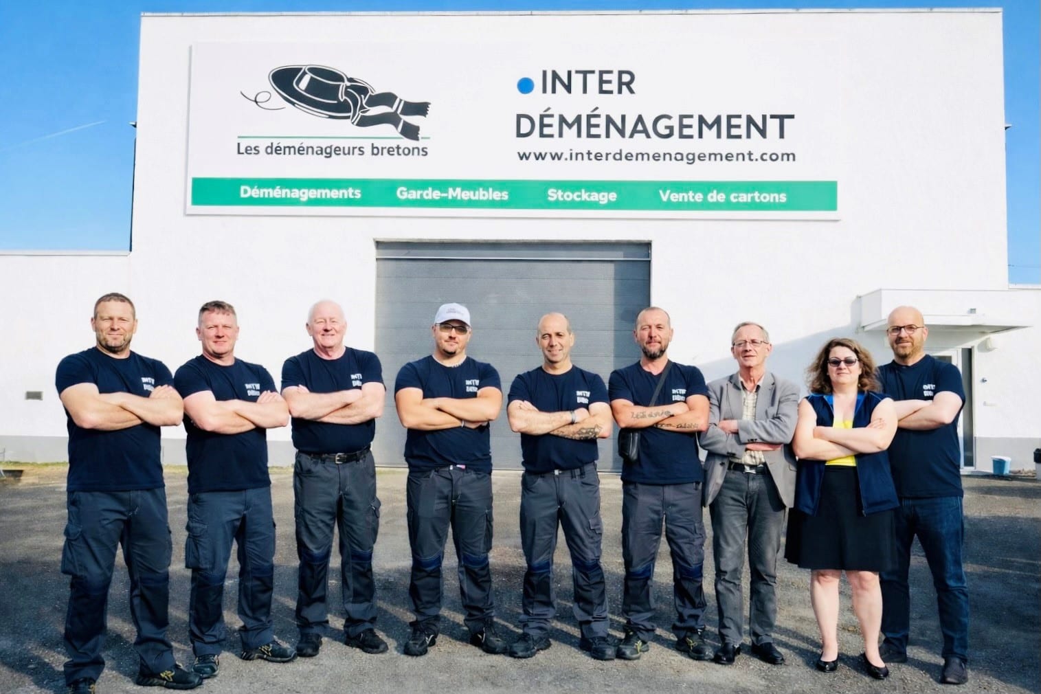 Équipe de déménageurs professionnels Inter Déménagement à Mulhouse, experts en déménagement, garde-meubles et stockage
